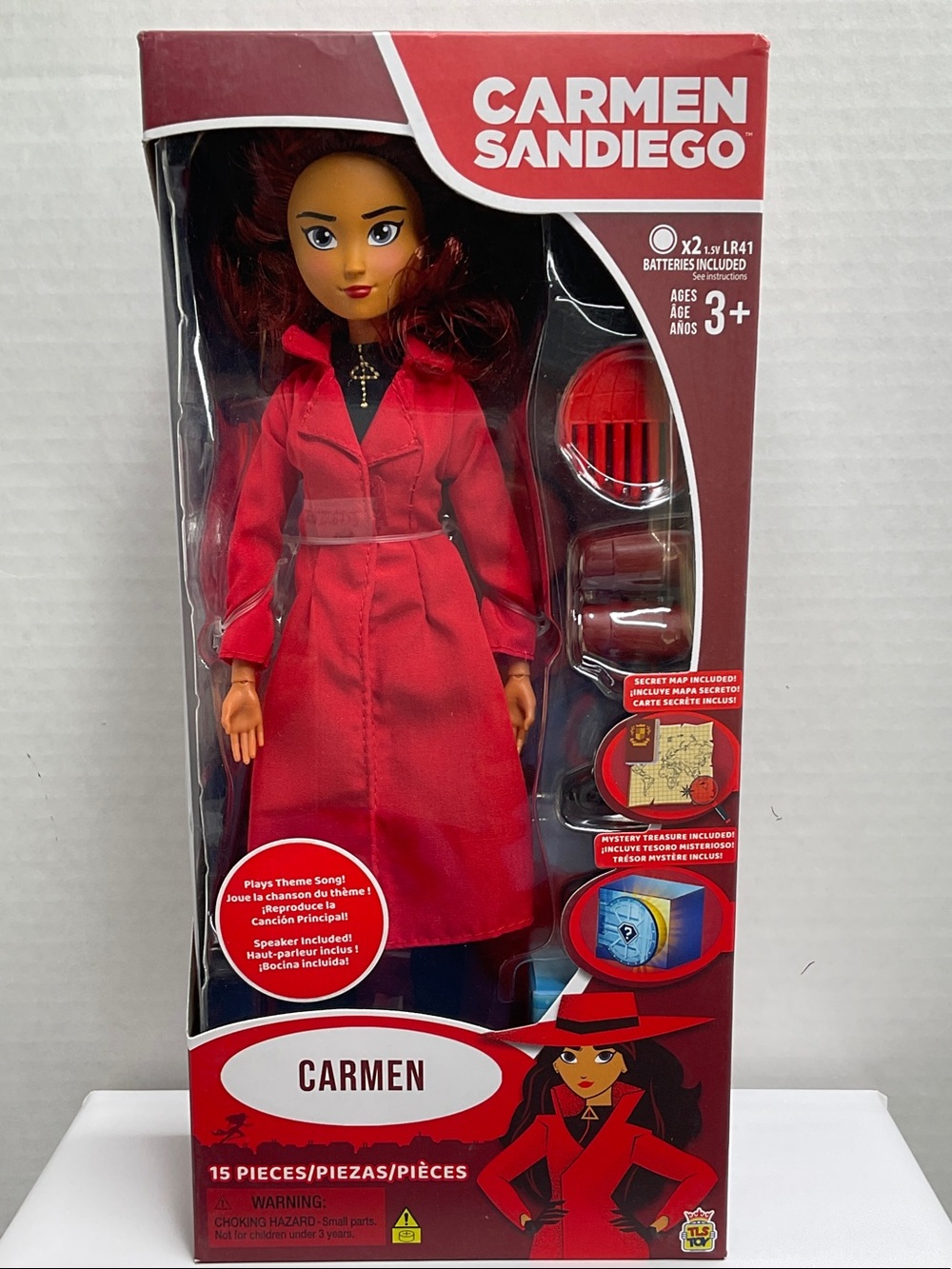 Carmen Sandiego Wearing a Red Trench Coat Doll Jacket — fashion Style
